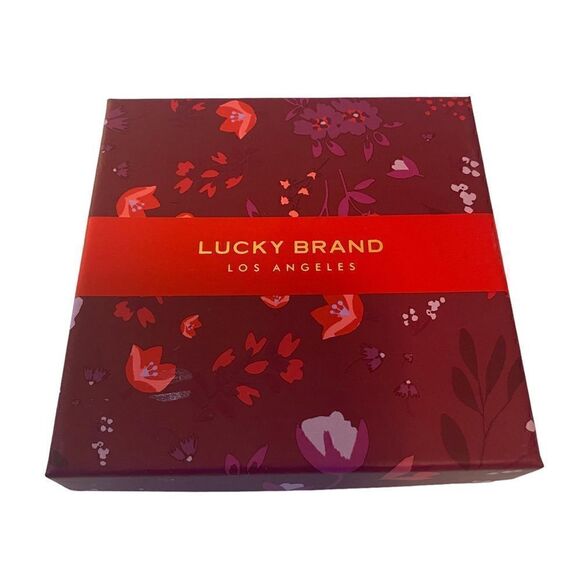 Lucky Brand Graduated Circle Drop Earrings in Hammered Silver Tone - Picture 8 of 9